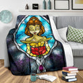 Belle Princess Fleece Blanket Beauty And The Beast Bedding Decor 3 - PerfectIvy