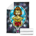 Belle Princess Fleece Blanket Beauty And The Beast Bedding Decor 4 - PerfectIvy