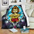 Belle Princess Fleece Blanket Beauty And The Beast Bedding Decor 1 - PerfectIvy