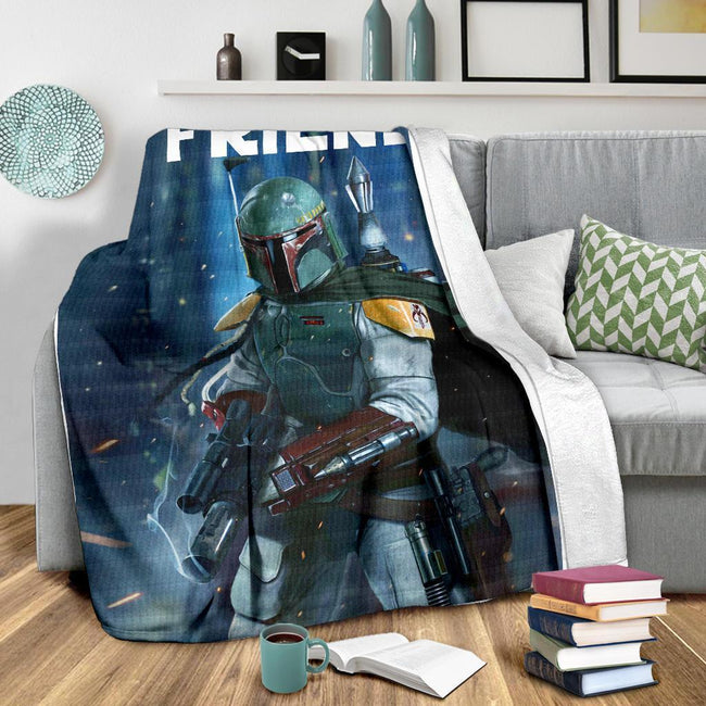 Boba Fett Fleece Blanket We'll Met Again Friend Star Wars Blanket 4 - PerfectIvy