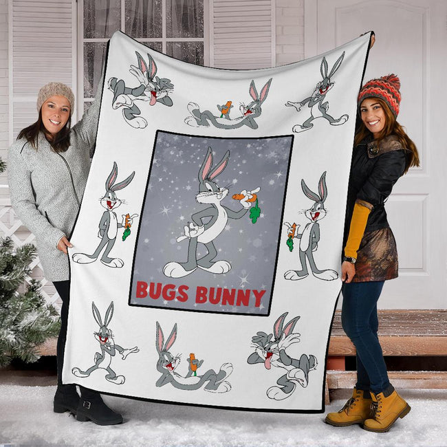 Bugs Bunny Fleece Blanket Looney Tunes Cartoon Fan 6 - PerfectIvy