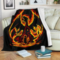 Charizard Fire Blanket Custom Bedding Anime Decor 1 - PerfectIvy