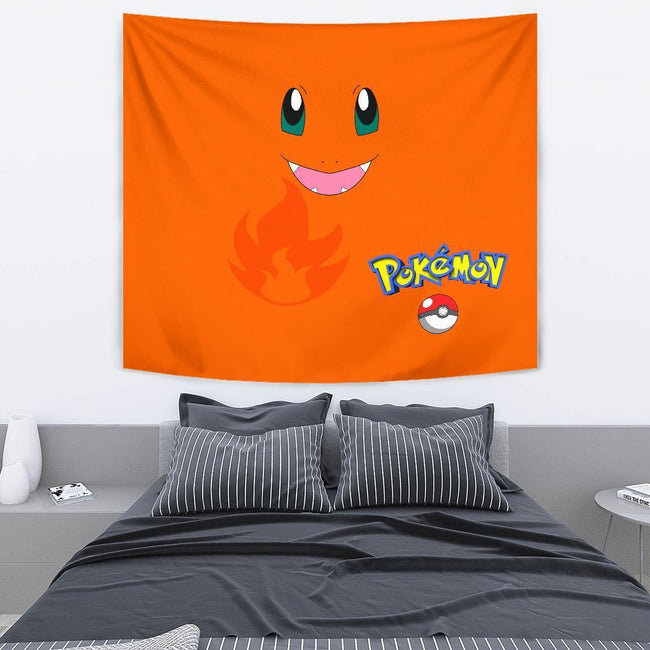 Charmander Tapestry Funny Pokemon Fan Gift Idea 3 - PerfectIvy