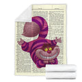 Cheshire Cat Fleece Blanket For Bedding Decor Alice In Wonderland 4 - PerfectIvy