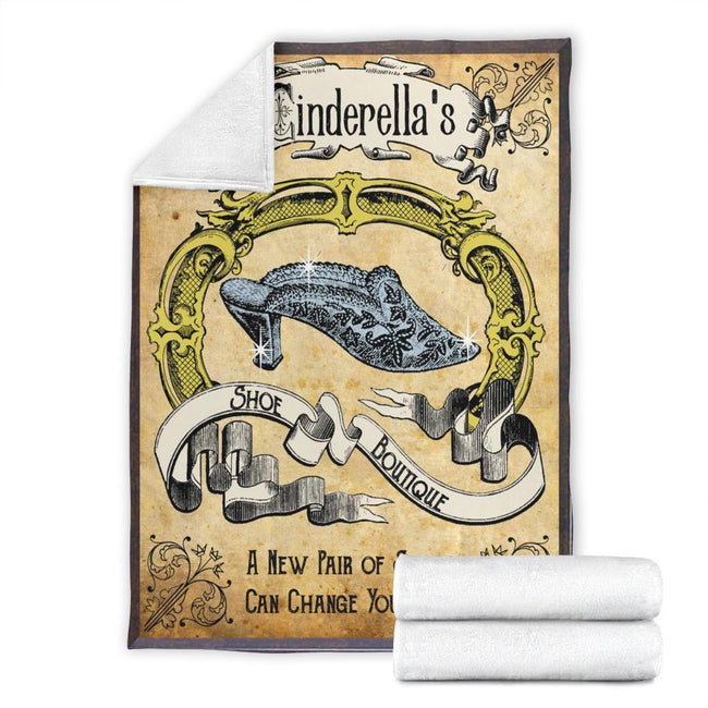Cinderella's Shoe Boutique Fleece Blanket For Bedding Decor 4 - PerfectIvy