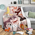 Cute Dogs Fleece Blanket Gift For Dog Lover 3 - PerfectIvy