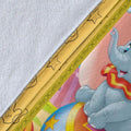Cute Dumbo Fleece Blanket The Flying Elephant 5 - PerfectIvy