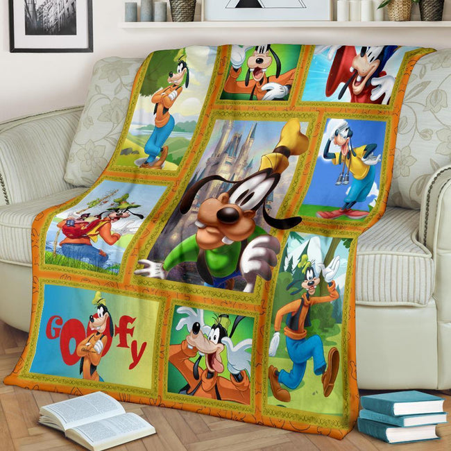 Cute Goofy Fleece Blanket For Bedding Decor 2 - PerfectIvy