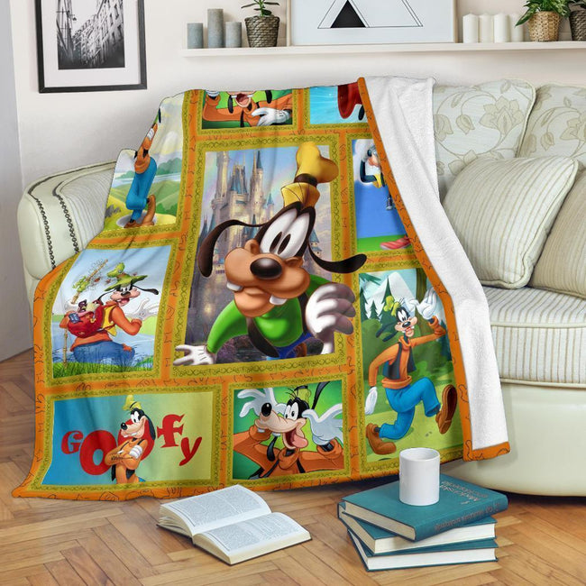 Cute Goofy Fleece Blanket For Bedding Decor 1 - PerfectIvy