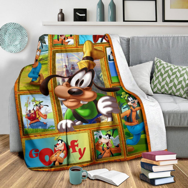 Cute Goofy Fleece Blanket Funny Gift Idea 3 - PerfectIvy