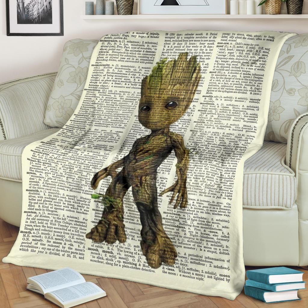 Baby groot throw blanket shop