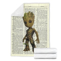 Cute Groot Fleece Blanket For Bedding Decor 4 - PerfectIvy