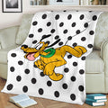 Cute Pluto Fetch Fleece Blanket For Bedding Decor Gift 2 - PerfectIvy