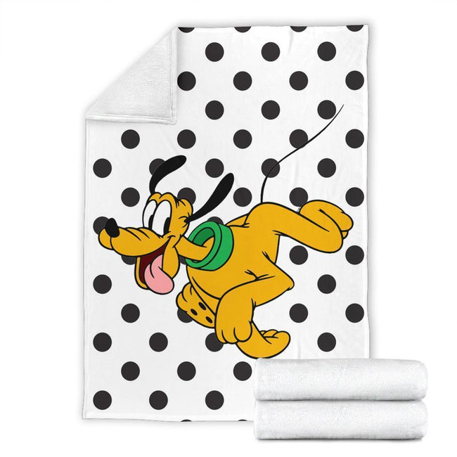 Cute Pluto Fetch Fleece Blanket For Bedding Decor Gift 4 - PerfectIvy