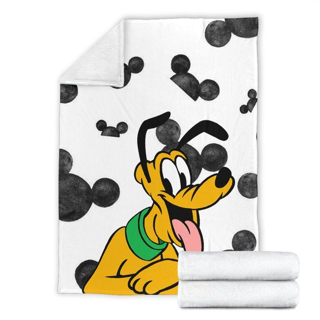 Cute Pluto Fleece Blanket For Bedding Decor Gift Idea 4 - PerfectIvy