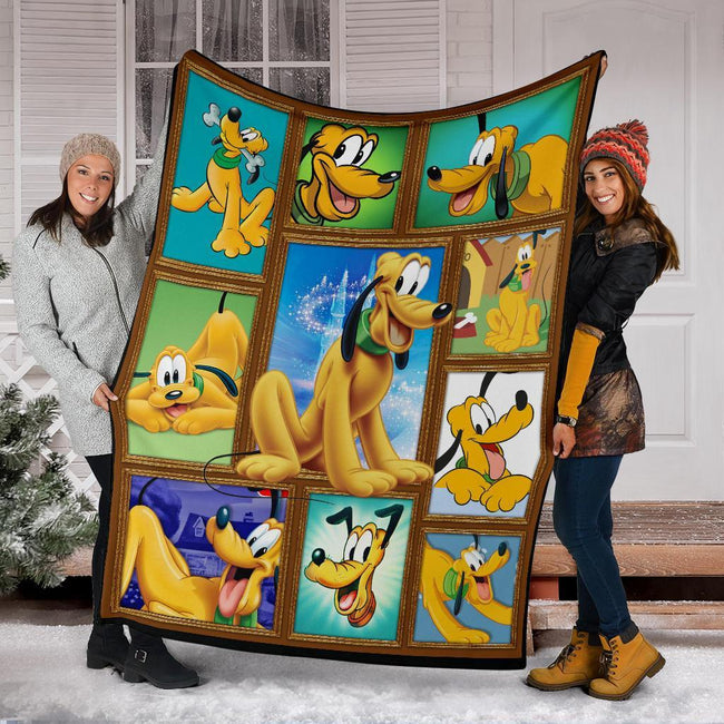 Cute Pluto Fleece Blanket For Fan Gift Idea 6 - PerfectIvy