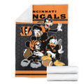 Bengals Team Fleece Blanket Football Fan Gift Idea 6 - PerfectIvy