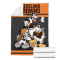 Browns Team Fleece Blanket Football Fan Gift 7 - PerfectIvy