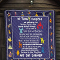 Castle Quilt Blanket We Believe In For Fan Gift 5 - PerfectIvy