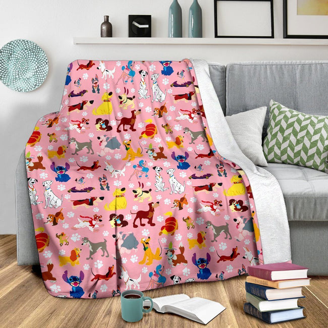 Dogs Fleece Blanket Funny Gift Idea 3 - PerfectIvy