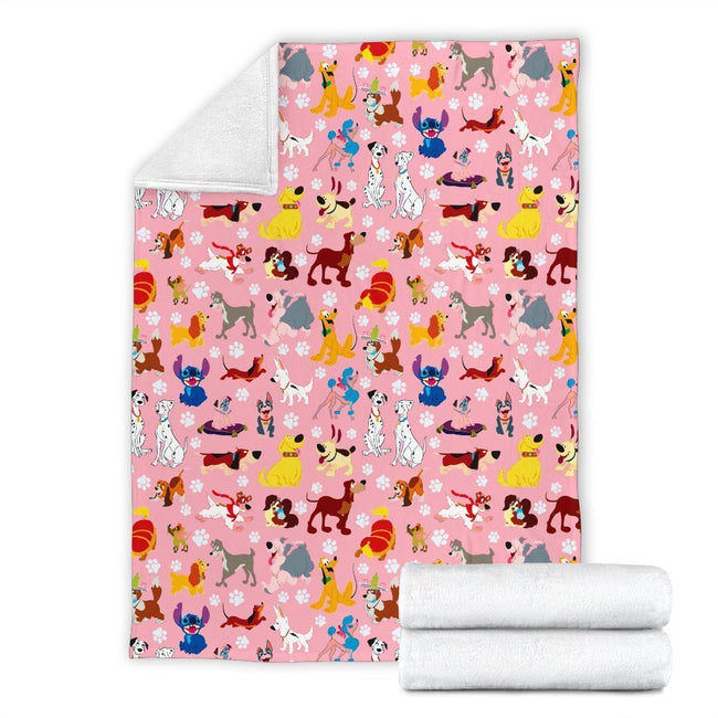 Dogs Fleece Blanket Funny Gift Idea 4 - PerfectIvy