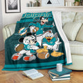 Dolphins Team Fleece Blanket Football Fan Gift Idea 1 - PerfectIvy