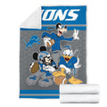 Lions Team Fleece Blanket Football Fan Gift Idea 7 - PerfectIvy