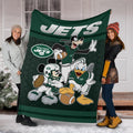 New York Jets Team Fleece Blanket Football Fan Gift Idea 6 - PerfectIvy