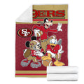 SF 49ers Team Fleece Blanket Football Fan Gift Idea 7 - PerfectIvy
