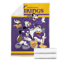 Vikings Team Fleece Blanket Football Fan Gift Idea 7 - PerfectIvy