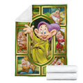 Dopey Dwarf Fleece Blanket Funny Gift For Fan 4 - PerfectIvy