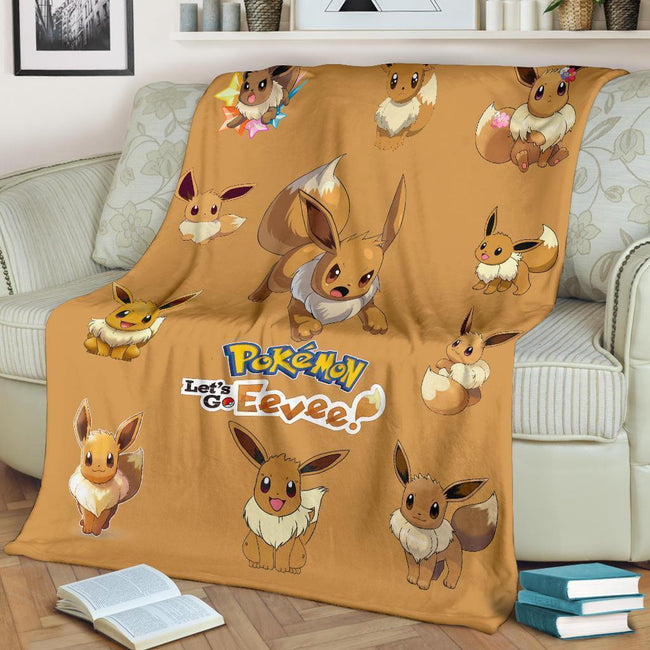 Eevee Fleece Blanket For Fan Gift 3 - PerfectIvy