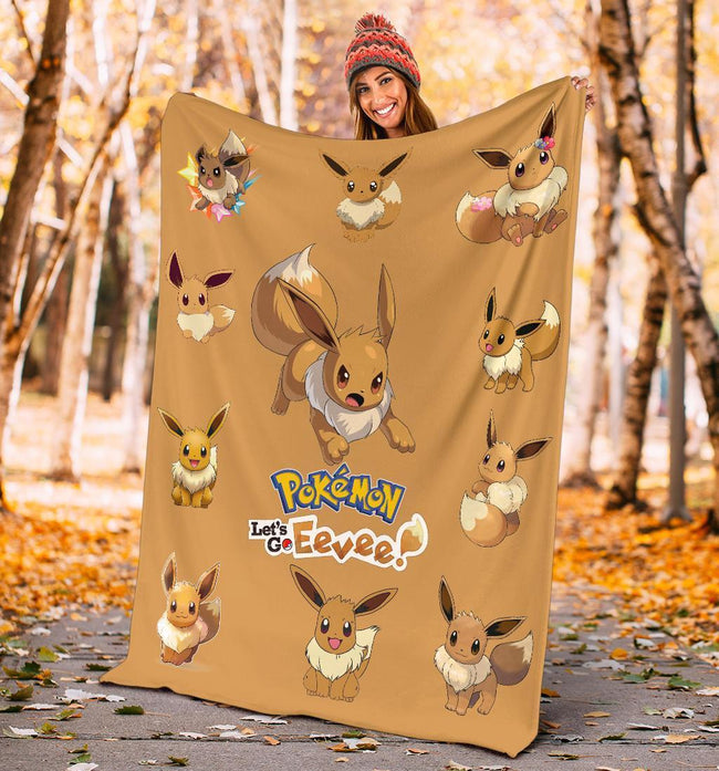 Eevee Fleece Blanket For Fan Gift 5 - PerfectIvy