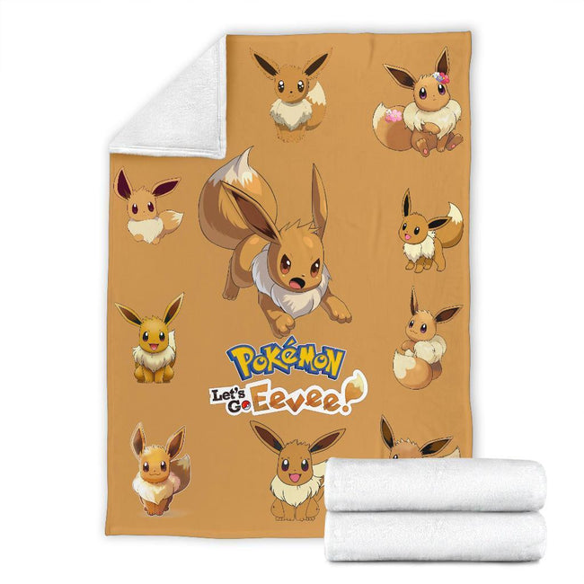 Eevee Fleece Blanket For Fan Gift 7 - PerfectIvy
