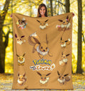 Eevee Fleece Blanket For Fan Gift 1 - PerfectIvy