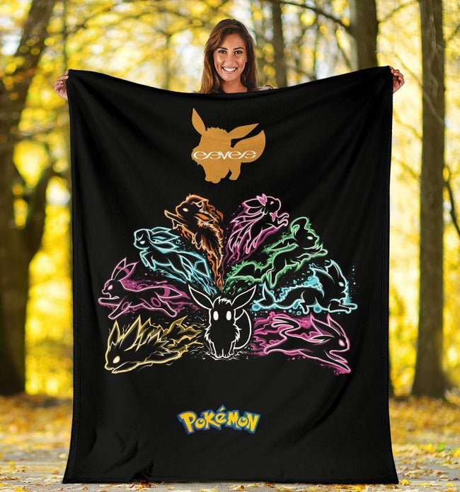 Eevee Fleece Blanket Funny For Fan 1 - PerfectIvy