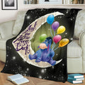 Eeyore Fleece Blanket I Love You To The Moon And Back 2 - PerfectIvy