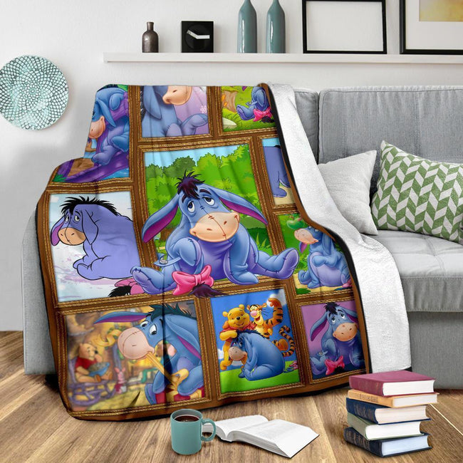 Eeyore Fleece Blanket Winnie The Pooh Friends Fan Gift 4 - PerfectIvy