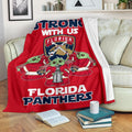 Florida Panthers Baby Yoda Fleece Blanket The Force Strong 2 - PerfectIvy