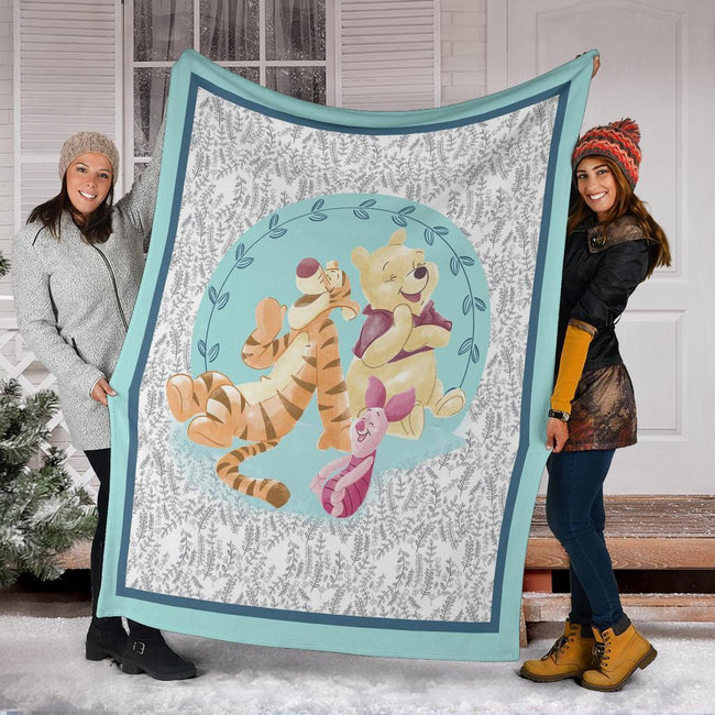 Friend Funny Winnie The Pooh Fleece Blanket 6 - PerfectIvy