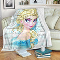 Frozen Song Lyric Elsa Fleece Blanket For Bedding Decor 2 - PerfectIvy