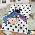 Funny Eeyore Fleece Blanket Winnie The Pooh Bedding Decor 2 - PerfectIvy