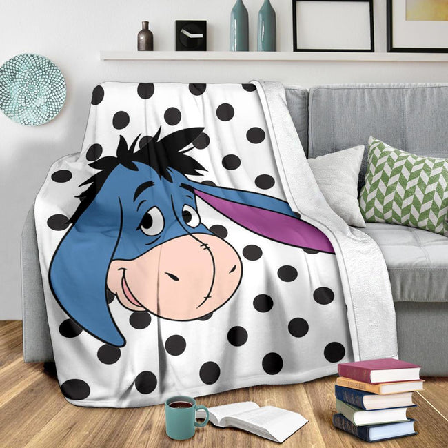 Funny Eeyore Fleece Blanket Winnie The Pooh Bedding Decor 3 - PerfectIvy