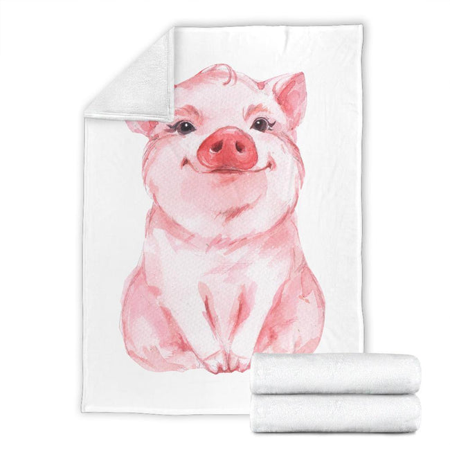 Funny Pig Fleece Blanket Gift For Pig Lover 4 - PerfectIvy