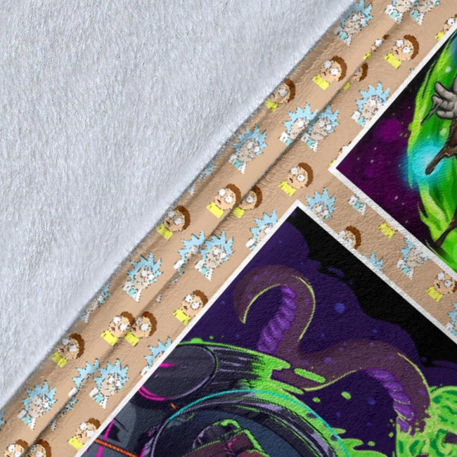 Funny Rick And Morty Fleece Blanket Gift For Fan 5 - PerfectIvy