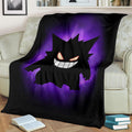 Gengar Fleece Blanket For Fan Gift Idea 2 - PerfectIvy