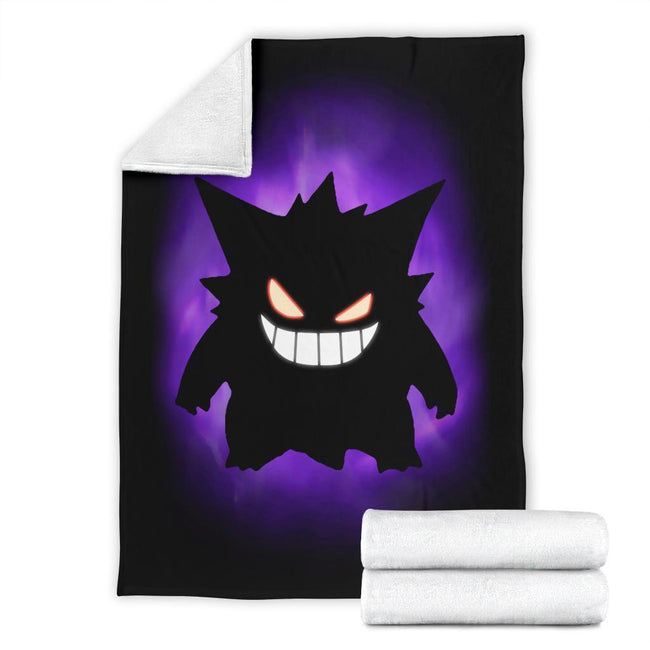 Gengar Fleece Blanket For Fan Gift Idea 4 - PerfectIvy