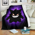 Gengar Fleece Blanket For Fan Gift Idea 1 - PerfectIvy
