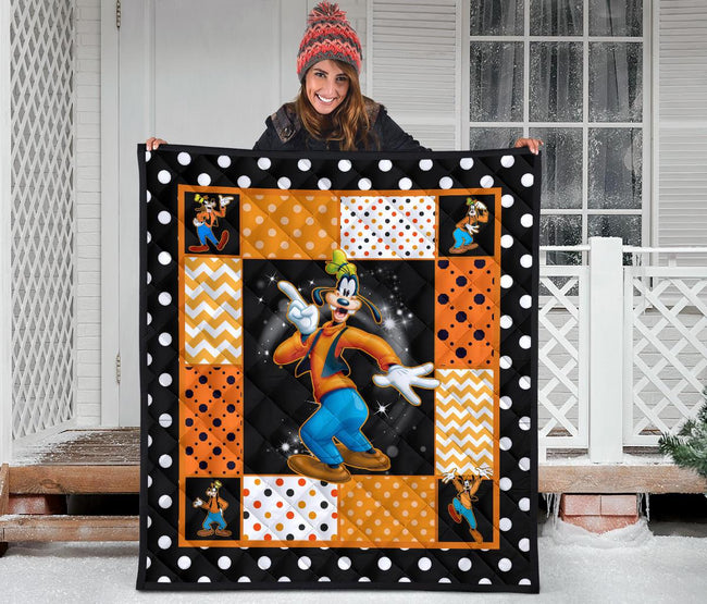 Goofy Quilt Blanket Cute Cartoon Fan Gift Idea 3 - PerfectIvy
