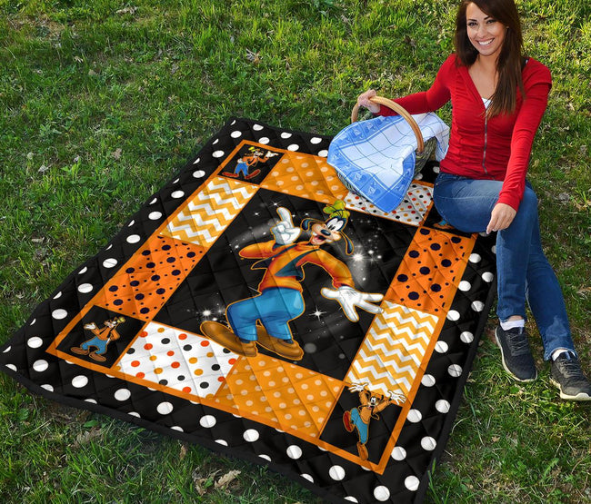 Goofy Quilt Blanket Cute Cartoon Fan Gift Idea 6 - PerfectIvy